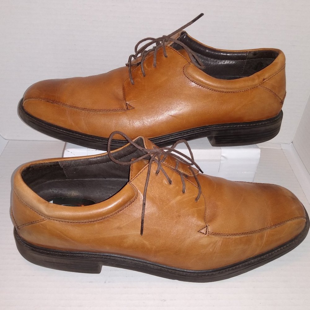 Nunn Bush Oxford Tan Leather Lace Up Shoes 83364